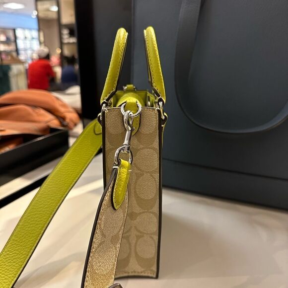 NWT Coach North South Mini Tote With‎ Signature Canvas - Picture 5 of 7